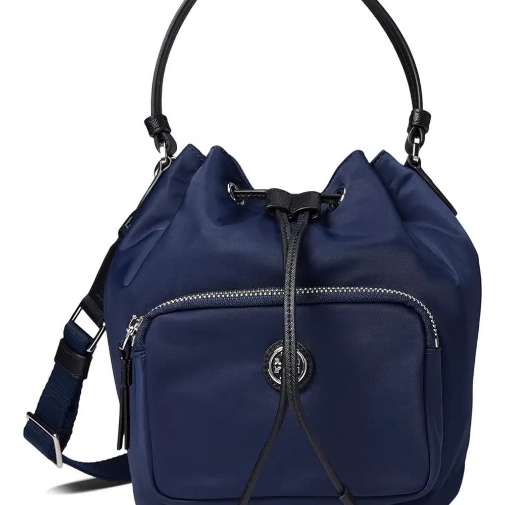 Tory Burch Virginia Bucket bag True Navy 11x8 $248